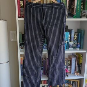 Derek Lam Navy Pinstripe Dress Pants